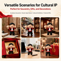 Figurines d'action en plastique personnalisées OEM Weimeitoy, série Oriental Leisure Cultivate Mind, mini-figurines en PVC, boîte mystère, cadeau pour la vente au détail