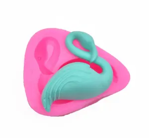3D Flamingo Liquide Silicone Fondant Moules Pour Cupcake Toppers Chocolat Bonbons Gâteau Cookie Cuisson Décoration