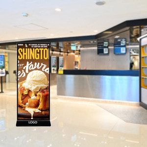 Tầng đứng màn hình 64inch LCD kỹ thuật số biển và hiển thị di động Poster kiosk màn hình cảm ứng máy quảng cáo với đồ họa - Product Image 6