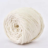Cordon macramé en coton naturel torsadé à un brin de 3mm 4mm pour suspension murale en stock