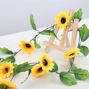 Vignes de tournesol Tainen 200 cm, fleurs artificielles en soie pour mariage, décoration intérieure, accessoires de photographie en extérieur - Product Image 2
