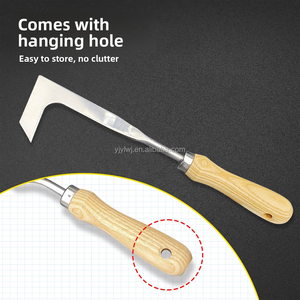 Crepa Weeder ervice diserbo strumento falce con manico in legno per la rimozione di crepe strumento di rimozione di erbacce estirpazione estirpazione strumento di rimozione di muschio - Product Image 5