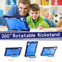 Étui pour tablette avec béquille rotative à 360 degrés pour Lenovo Idea Tab 11 pouces M11 TB336FU/TB336ZU Étui 2025 Étui pour tablette robuste de haute qualité