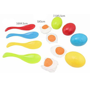 Œuf et <span class=keywords><strong>cuillère</strong></span> en plastique pour enfant, jeu de <span class=keywords><strong>course</strong></span>, vente en gros, prix d'usine - Product Image 3