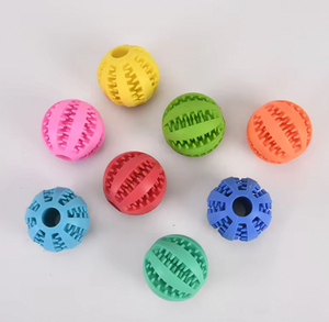 Fabrika özel BPA içermeyen çevre dostu plastik sert dayanıklı interaktif Pet köpek çiğnemek top oyuncak agresif Chewers için - Product Image 2