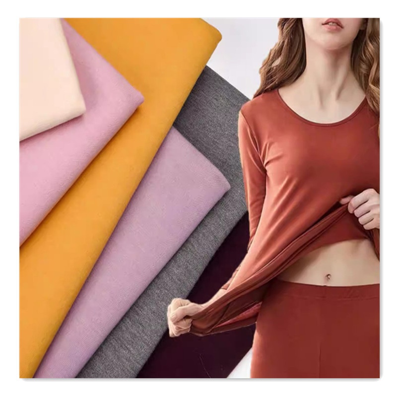 Hot Sale 260GSM 54%bamboo/viscose 38%recycle Polyester 8%spandex Super Breathable Bamboo Fleece Fabric for Garment