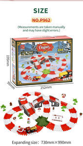 חג המולד הרפתקה של kidsren חשמלי קטן רכבת צעצוע מכונית מסלול גמיש מכונית רכבת הזזה צעצוע חינוכי עשוי פלסטיק - Product Image 6