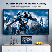 Câble vidéo Mini HDMI vers HDMI 2.0 plaqué or OEM d'usine, 4K60Hz, haute transmission, pour appareil photo numérique, ordinateur portable, Smart TV