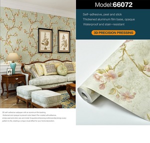 Papel Tapiz de PVC Moderno en 3D con Relieve Antiestático e Impermeable, Diseño Floral de Enredaderas, para Sala de Estar, Dormitorio, Hotel, Pasillo, Hogar - Product Image 5