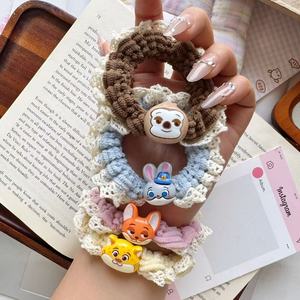 Diademas de Pelo para Niñas con Diseño de <span class=keywords><strong>Judy</strong></span> y <span class=keywords><strong>Nick</strong></span> de Anime, Lazos de Pelo de Ganchillo para Niñas, Anillos de Pelo para Niñas - Product Image 1