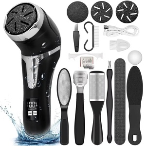 Ponceuse électrique portable pour pieds, étanche IPX7, 13 têtes, éliminateur de callosités, exfoliant cutané, écran LCD, batterie, usage domestique - Product Image 1