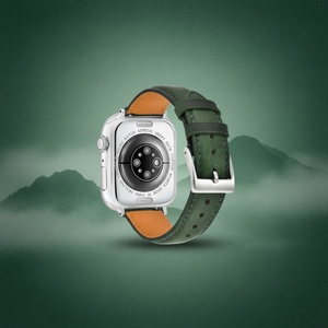 Correa de Reloj Inteligente Transpirable de Cuero Italiano con Cierre Magnético de 20 mm, Estilo Milaneso para Relojes Inteligentes de Moda - Product Image 1
