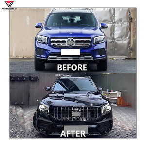 Kit di Conversione da Fonte di Produzione con Paraurti Anteriore, Paraurti Posteriore, Cofano, Fari e Minigonne Laterali per Mercedes Benz <span class=keywords><strong>GLB</strong></span> X247 20-22 a AMG GLB35 - Product Image 3