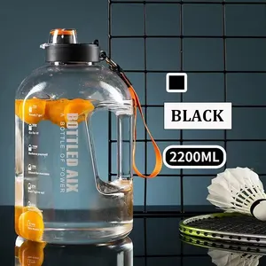 BPA Free Thể Thao Chai Nước Nửa Gallon/2.2L/Một Gallon/1 Gallon Chai Nước Chai Nước Động Lực Với Logo Tùy Chỉnh