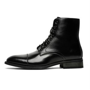 Nouvelle Arrivée 2025 – Bottes en Cuir Pointues pour Hommes – Chaussures d'Hiver Décontractées et Habillées – Bottines en Cuir pour Hommes - Product Image 6