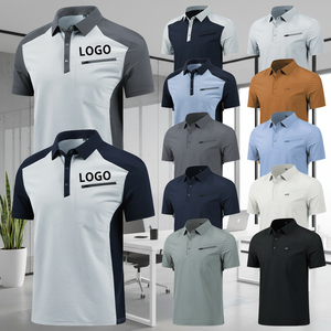 DOVEARK Custom Logo 88%Nylon 12%Spandex Cooling High Elasticity Summer Lightweight High-End Workwear Quick-Dry Safety Polo Shirt