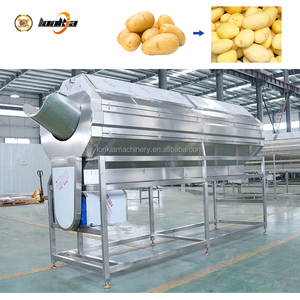 Machine industrielle <span class=keywords><strong>de</strong></span> lavage et <span class=keywords><strong>de</strong></span> pelage à rouleaux pour pommes <span class=keywords><strong>de</strong></span> <span class=keywords><strong>terre</strong></span>, carottes, gingembre et patates douces - Product Image 6