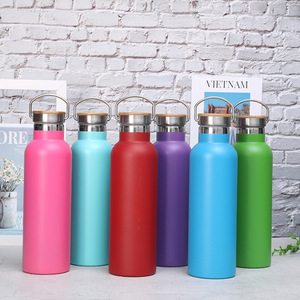 Bouteilles d'eau sportives 600ml 750ml en acier inoxydable à double paroi, isolées sous vide, gourde personnalisée pour l'hydratation sportive - Product Image 1