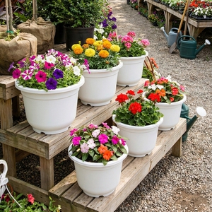 Maceta Redonda de Plástico PP para Vivero, Moldeada por Inyección, con Orificios de Drenaje, Ligera y Duradera, para Plántulas y Flores, Tamaño A250 - Product Image 6