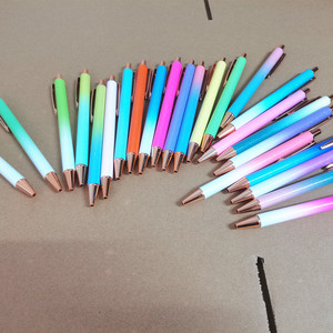 ปากกาลูกลื่นโลหะคริสตัลสีรุ้งวิบวับ สวยงาม น่ารัก ดูดี มีสัมผัสหนัก - Product Image 3