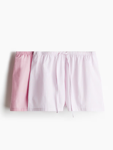 Short <span class=keywords><strong>de</strong></span> nuit ample en coton pour femme, respirant, grande taille, taille élastique, cordon tissé, crotc plat - Product Image 4