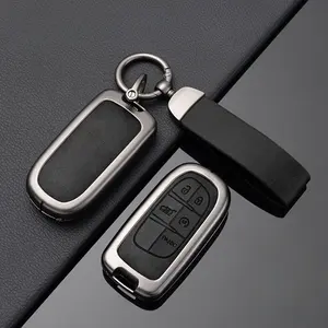 Coque de protection pour clé de voiture en alliage de zinc, pour JEEP Grand Cherokee Renegade Compass Cherokee Traitor, accessoires de porte-clés - Product Image 1