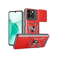 Coques de téléphone portable étanches en TPU+PC de style fenêtre coulissante pour Blade A56 A35 A55 A35E 4G 5G avec protection de l'objectif de l'appareil photo
