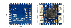 MATEKSYS Can-l431 Ap_periph Can Node Dronecan L431 26x26มม. สำหรับ Ardupilot เซ็นเซอร์วัดความเร็วลม บารอมิเตอร์ Gnss พร้อมพอร์ต Gpio - Product Image 6