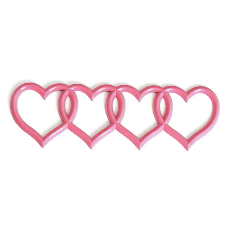 หัวใจสี่วงแหวน [สีชมพู]