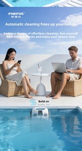 Cordless Automatic Indoor Use Swimming Pool Cleaning Robot <b>Remote</b> <b>Control</b> Vacuum Climbing Wall Sewage Suction - Product Image 3