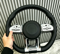 Volantes de Coche Personalizados de Alta Calidad en Fibra de Carbono y Cuero para Benz W205 S205 C205 W213 S213 W222 W463 W464 X253 C118 H247