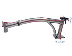 Cuadro de Acero Cromo-Molibdeno para Bicicleta <span class=keywords><strong>Plegable</strong></span> <span class=keywords><strong>Brompton</strong></span>, Electrochapado, Apto para Cuadro de Bicicleta <span class=keywords><strong>Plegable</strong></span> <span class=keywords><strong>Brompton</strong></span> - Product Image 3