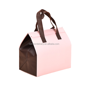 Bolsas Térmicas Desechables Personalizadas al por Mayor, de Material No Tejido, con Aislamiento Térmico y Forro de Papel de Aluminio para Bebidas, Café y Comida para Llevar - Product Image 1