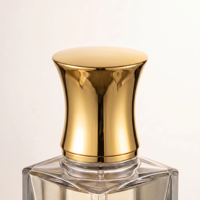 Capsules de flacons de parfum en acier inoxydable usinées CNC de haute qualité, finition chrome mat de luxe, en alliage de zinc écologique