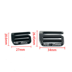 หัวเข็มขัดเลื่อนโลหะผสมสังกะสี 20 มม. 25 มม. สำหรับกระเป๋า อุปกรณ์เสริมฮาร์ดแวร์ที่ทนทานต่อการสึกหรอ - Product Image 1