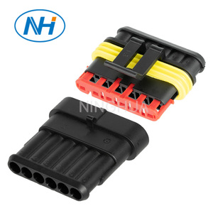 Steck verbinder der Serie AMP 1.5 für Stecker und Buchse 1/2/3/4/5/6 Stifte Kabelbaum stecker Wasserdichter elektrischer Steck verbinder für Kraftfahrzeuge - Product Image 5
