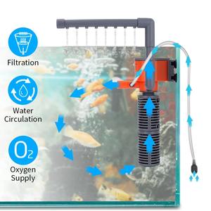Bomba de oxigênio submersível para aquário, filtro de circulação de fluxo de água 3W 5W para aquário, acessório para aquário de tartarugas e peixes - Product Image 4