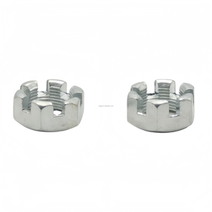 Tuerca hexagonal ranurada, acero al carbono <span class=keywords><strong>DIN</strong></span> <span class=keywords><strong>935</strong></span> Zinc plateado, para maquinaria/automotriz/aeroespacial - Product Image 3
