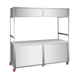 Đóng mở thức ăn nhanh giỏ hàng cho mì kanton Sôi Teppanyaki sâu Fry thực phẩm di động Trailer Snack máy - Product Image 1