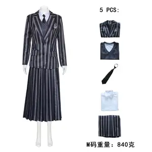 Adams Home cos dress day stesso stile uniforme scolastica COSPLAY di venerdì