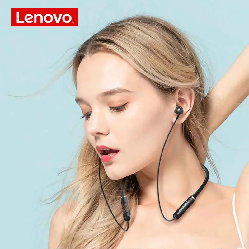 سماعات أذن Lenovo He05 Pro لاسلكية, سماعات أذن Lenovo He05 Pro لاسلكية Bt Bt5.0 سماعات أذن داخلية Ipx5 مقاومة للماء سماعات أذن رياضية مزودة بميكروفون أسود وأحمر