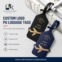 Étiquettes de bagages personnalisées en PU souple, luxueuses, écologiques, faites à la main, couleur personnalisée, résistantes à l'eau, durables, pour avion