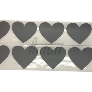 Scratch Off Sticker PET <b>Heart</b> Shape Anti-Counterfeiting Wear Resistant for Password <b>Cards</b> Game Vouchers Commercial Promotion B2B - Product Image 1