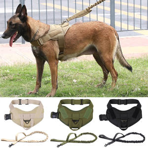 K9 tattico gilet per cani chiusura a bottone universale in Nylon leggero impermeabile imbracatura per tutte le stagioni guinzaglio per cani da pattuglia vestiti - Product Image 1