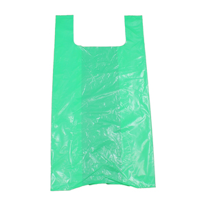 HDPE Custom Food <b>Packaging</b> <b>Plastic</b> Green Produce t Shirt Bags - Product Image 1
