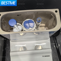 Toilette siphonique de qualité supérieure-Trou unique de 300mm, composants d'eau Sakura, couvercle en PP, drainage 8.0 et base complète étanche