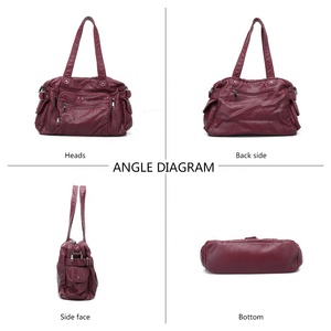 Logo personnalisé végétalien PU cuir dames <span class=keywords><strong>sac</strong></span> à <span class=keywords><strong>main</strong></span> femmes multi-poches mallette pour ordinateur portable épaule bandoulière sacs à <span class=keywords><strong>main</strong></span> - Product Image 5