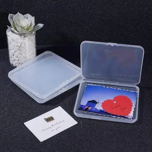 Cajas de embalaje personalizadas electrónicas de cuerpo fino, caja de almacenamiento de plástico para tarjeta