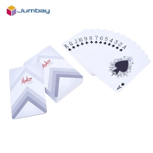 Carte per adulti personalizzate in PVC impermeabili Poker doppio mazzo di plastica sublimazione Logo del Poker bianco stampa carte da gioco - Product Image 4