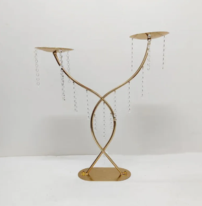 Gold Metal <strong>Flower</strong> Stand Wedding Decoration Table Centerpieces Gold Candle Holder Wedding Centerpiece <strong>Vases</strong> for Party Decor - Product Image 5